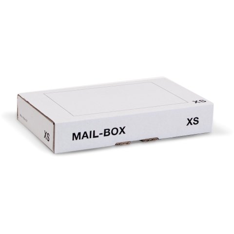 Mailbox shipping cartons, white 250 x 156 x 37 mm (XS)