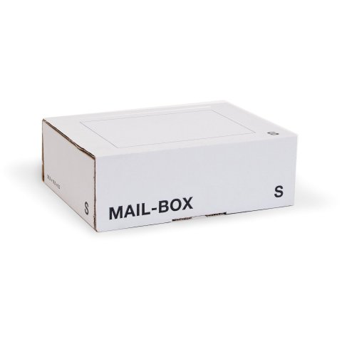 Scatola di cartone Mailbox, bianca 255 x 185 x 85 mm (S)