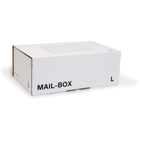 Mailbox shipping cartons, white 400 x 260 x 145 mm (L)