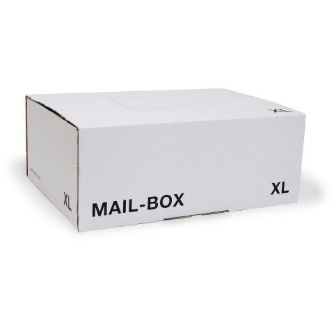 Caja de envío Mailbox, blanca 460 x 345 x 180 mm (XL)