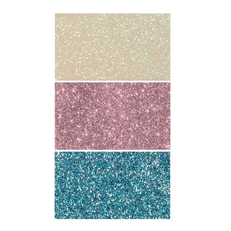 Glitter fabric cutout