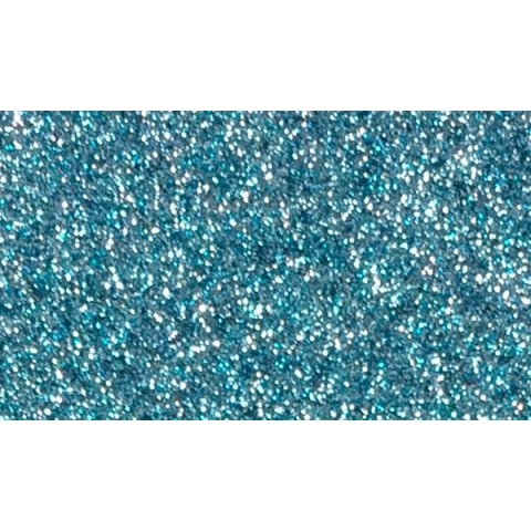 Ritaglio di tessuto glitterato 66 x 45 cm, arrotolato, blu chiaro
