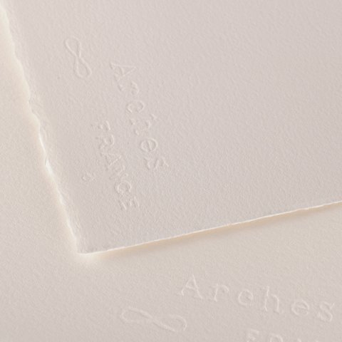 Arches Aquarellkarton fein naturweiß, 100 % CO Bogen, 300 g/m², ca. 560 x 760 mm