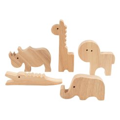 Animales de madera en 3D