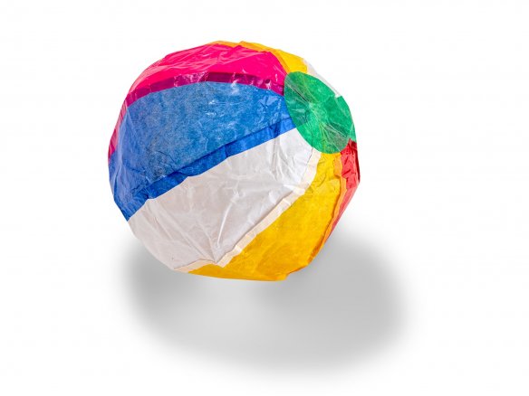 Papierball zum Aufpusten