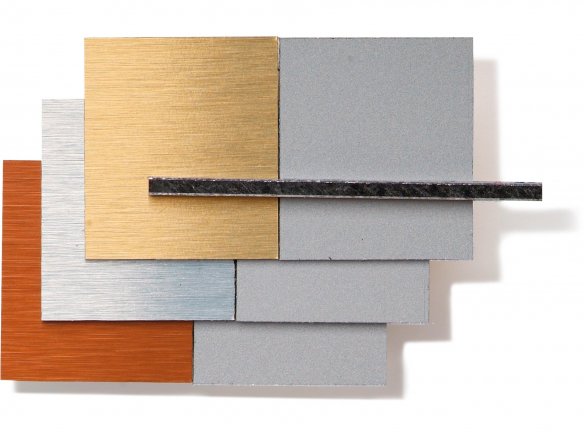 Dibond Alu/PE composite board, butler finish, custom cutting