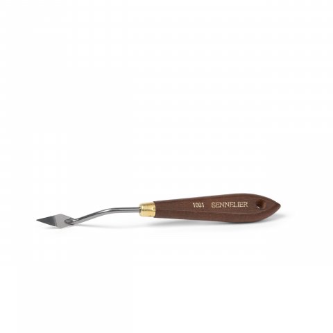 Cuchillo para pintar con mango de madera No. 1001, l = 185 mm, en forma de diamante