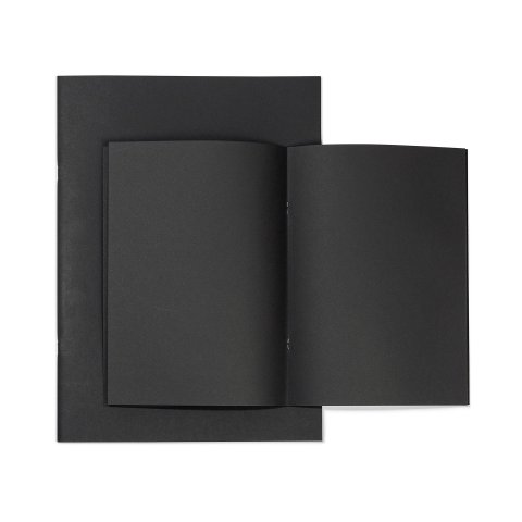 Seawhite sketchbook, black 140 g/m² 148 x 105 mm, DIN A6 tall, 20 shts/40 pgs