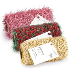 Cotton cord with metallic fringes