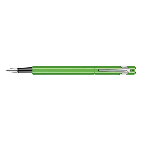 Caran d'Ache 849 fountain pen pen, neon green barrel