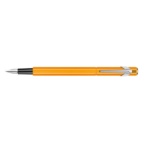 Caran d'Ache 849 fountain pen pen, neon orange barrel