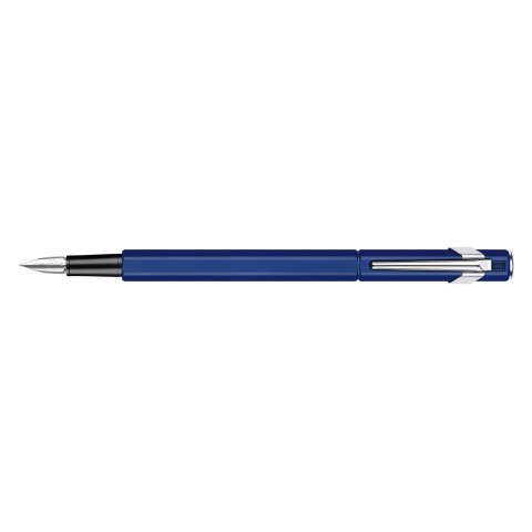 Caran d'Ache 849 fountain pen pen, saphire blue barrel