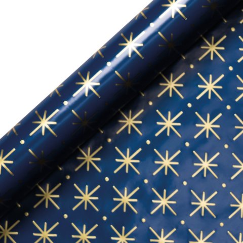 Rollo de papel de regalo Lagom Design Navidad 300 x 70 cm, Hoshi Noche (RW2190)