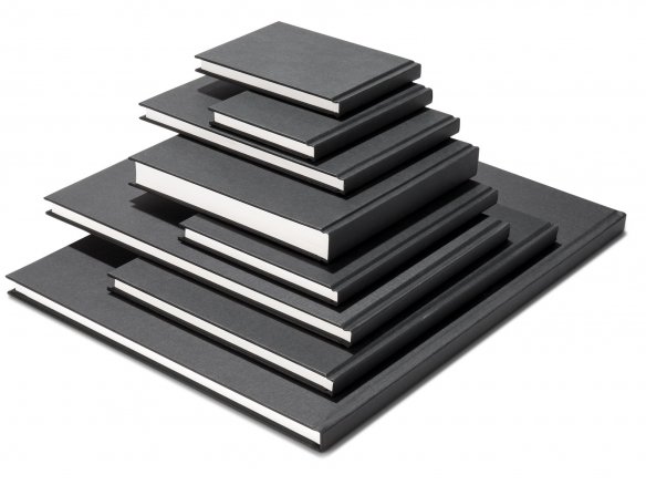 Cuaderno de dibujo Seawhite Tela negra blanca 140 g/m