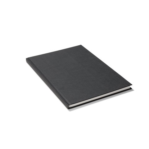 Seawhite Black Cloth sketchbook, white 140 g/m² all mediums, 297x210 mm, A4 tall, 92 sht/184 pgs, sewn