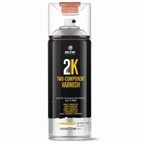 MTN Pro 2K-Polyurethanspray transparent, farblos Dose 400 ml, 2Komponenten-Klarlack matt