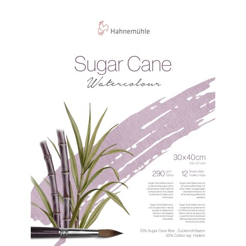 Hahnemühle Aquarellblock Sugar Cane, 290 g/m² 300 x 400 mm, 12 Blatt, matt