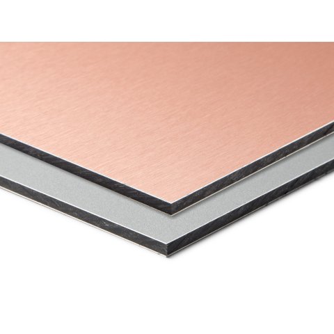 Etalbond Alu LDPE panel compuesto ''Cobre cepillado''. (corte disponibiles) 3,0 x 3050 x 1500 mm, aluminio de 0,3 mm (3008196-QM)