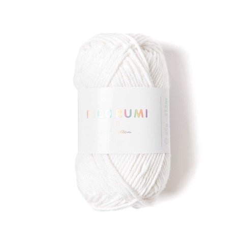 Ricorumi, wool DK ball 25 g = 57.5 m, 100 % cotton, 001, white