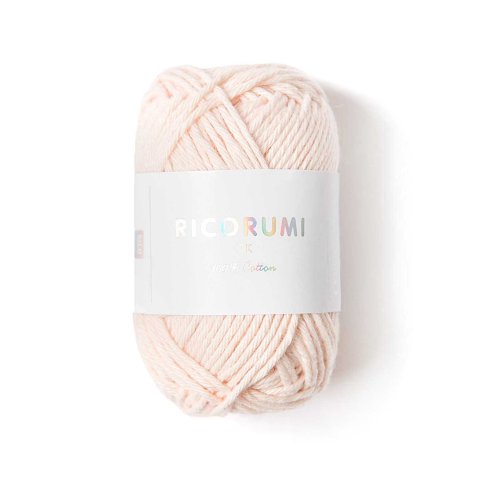 Ricorumi, Wolle DK Knäuel 25 g = 57,5 m, 100 % Baumwolle, 022, puder