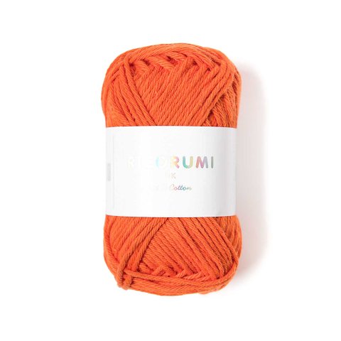 Ricorumi, wool DK ball 25 g = 57.5 m, 100 % cotton, 027, orange