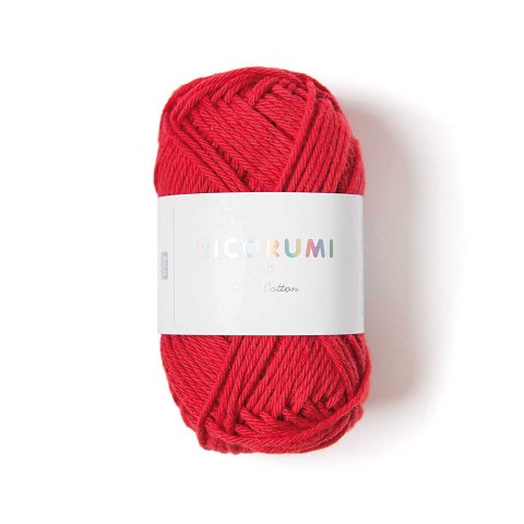 Ricorumi, wool DK ball 25 g = 57.5 m, 100 % cotton, 028, red