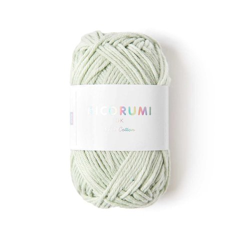 Ricorumi, ovillo de lana DK 25 g = 57,5 m, 100 % algodón, 041, menta