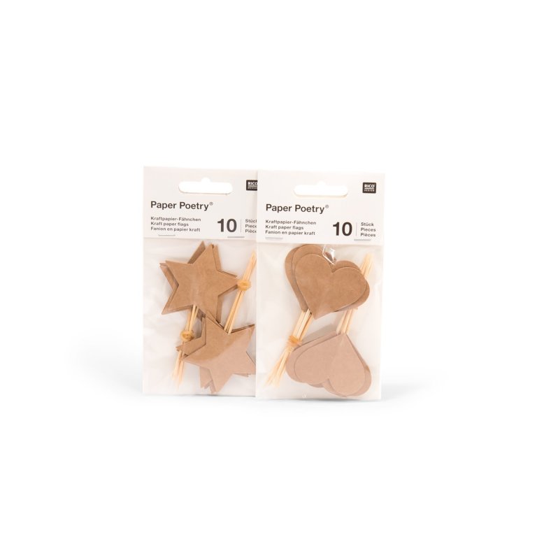 Kraftpapier-Fähnchen