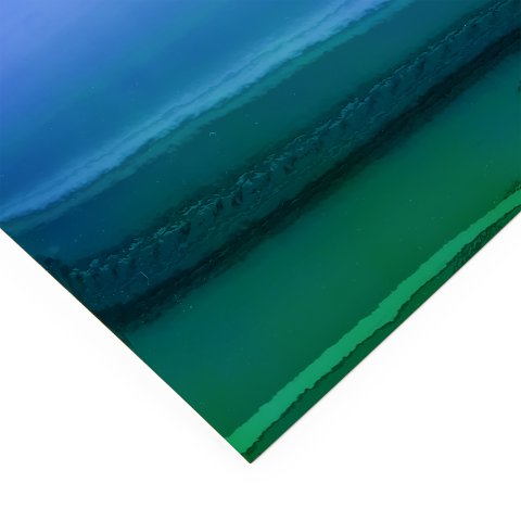 Aslan irisierende Klebefolie ColourShift opak SE71, PET, dunkelblau/grün, b = 300 mm