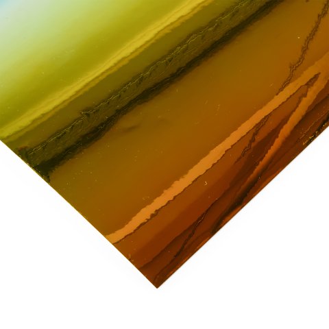 Aslan iridescent adhesive film ColourShift opaque SE71, PET, copper/green, b = 300 mm