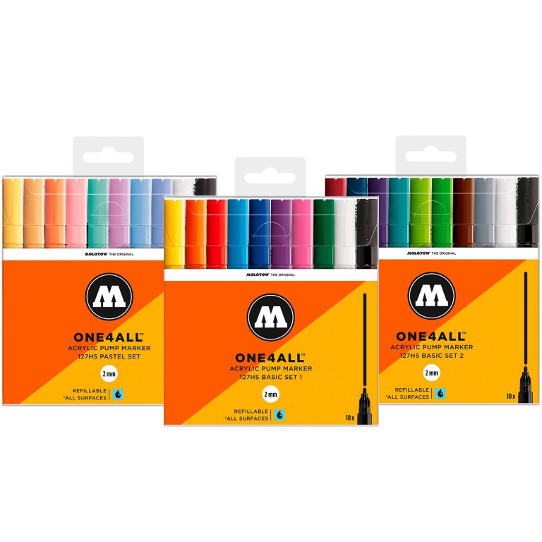 Molotow paint marker One4all 127HS, set of 10