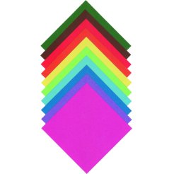 Origami Faltblätter, durchgefärbt, mix pack