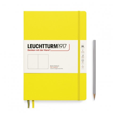 Leuchtturm Notizbuch Hardcover B5, Composition, blanko, 219 Seiten, zitrone
