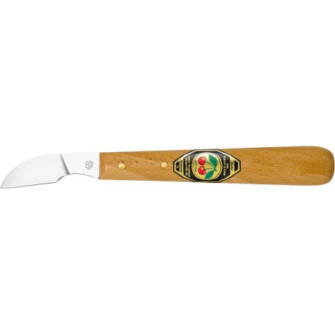 Cuchillo para tallar cerezas corte oblicuo, respaldo recto (3352)