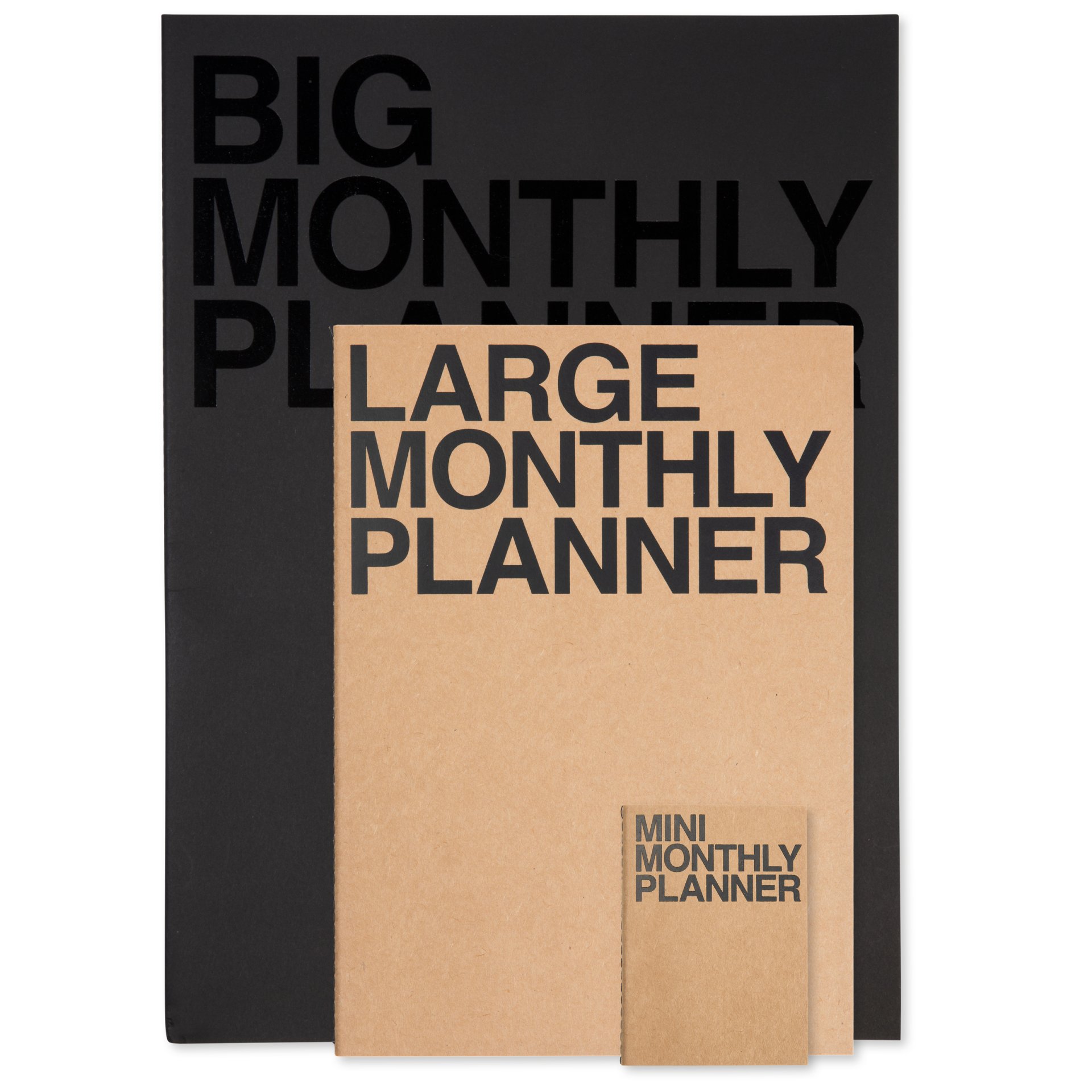 Monthly Planner with Notebook, german