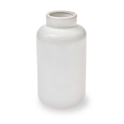Vase aus Porzellan 18 x 10 x 10 cm, altweiß
