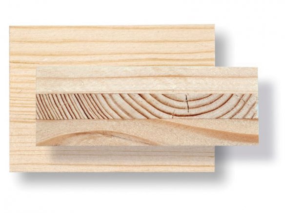Three-layer wood panel, spruce custom cutting