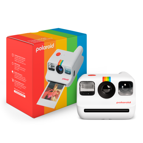 Polaroid Kamera Go, Generation 2 White, mit Selbstauslöser, Doppelbelichtung, Blitz