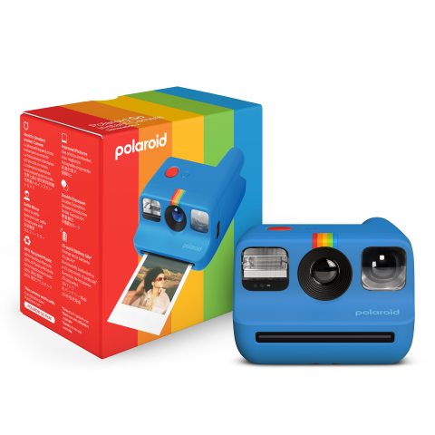 Polaroid Kamera Go, Generation 2 Blue, mit Selbstauslöser, Doppelbelichtung, Blitz