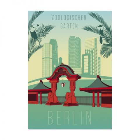 S.Wert Postcard Berlin 105 X 148 mm, DIN A6, Zoologischer Garten