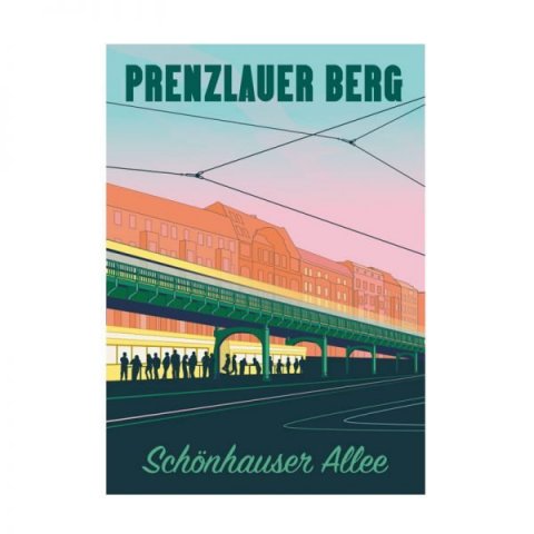 S.Wert Postal Berlín 105 X 148 mm, DIN A6, Schönhauser Allee
