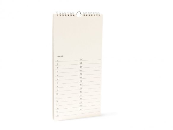 Blank birthday-calendar, Do it yourself