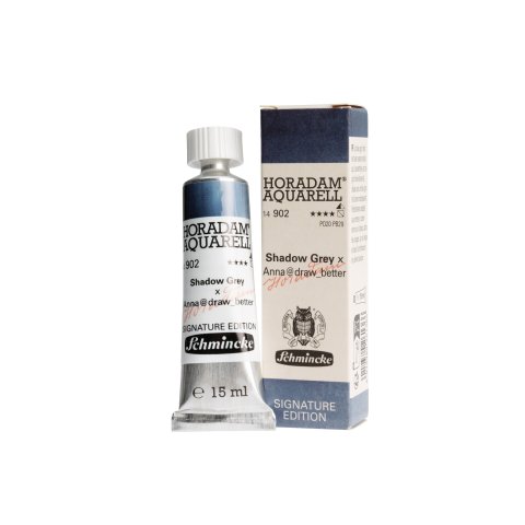 Schmincke Aquarellfarbe Horadam Signature Edition Tube, 15 ml, Shadow Grey x Anna@draw_better
