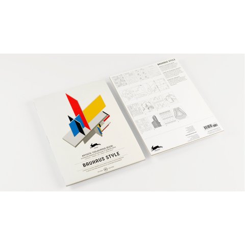 Pepin artist colouring book, watercolour paper 25 x 34,5 cm, 180 g/m², 16 motifs, Bauhaus Style