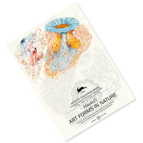 Pepin artist colouring book, watercolour paper 25 x 34,5 cm, 180 g/m², 16 Mot., Art Forms in Nat.