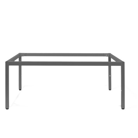 Modulor M table frame system for children 530-740x680x1200 mm, steel raw + clear lacquer GL