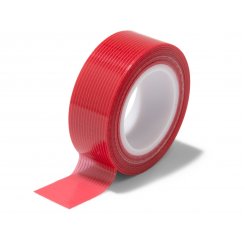 Cinta adhesiva Teraoka con tejido P-Cut TAPLE 15 mm x 5 m, s = 0,15 mm, rojo