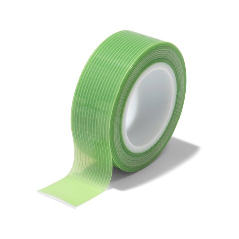 Cinta adhesiva Teraoka con tejido P-Cut TAPLE 15 mm x 5 m, s = 0,15 mm, verde