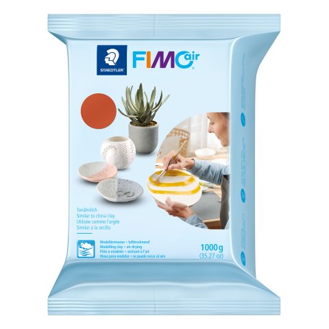 Fimo modelling clay Air Basic 8101 1000 g package (33 x 98 x 190), terracotta