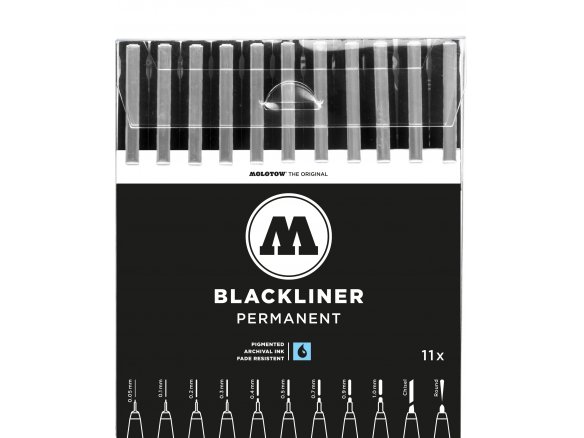 Molotow Blackliner Permanent, 11er-Set